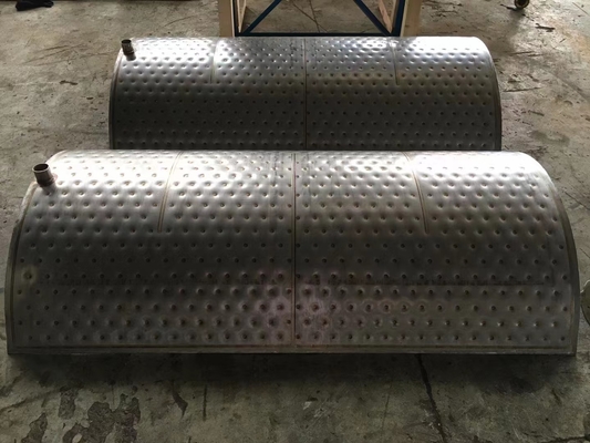 কাস্টমাইজড তাপ স্থানান্তর সমাধান জন্য 1-1.2mm বেধ বালিশ প্লেট তাপ এক্সচেঞ্জার