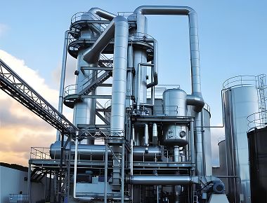 ইথানল ক্রিস্টালাইজার MVR SS316L সিঙ্গেল ইফেক্ট ফলিং ফিল্ম ইভাপোরেটর