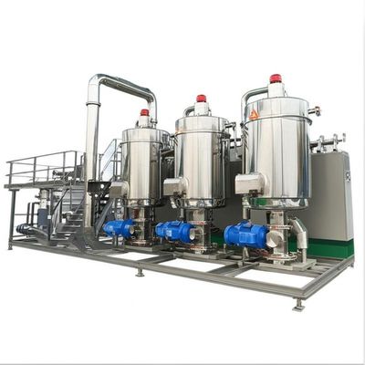 ক্রমাগত 380v 50hz MVR বাষ্পীভবন তিন প্রভাব পতনশীল ফিল্ম ঘনত্ব