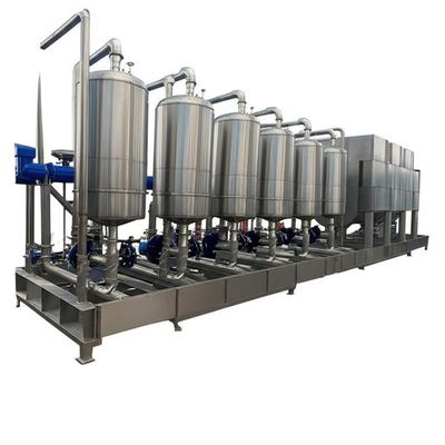1600lph মাল্টিপল ইফেক্ট ইভাপোরেটর ভ্যাকুয়াম ক্রিস্টালাইজেশন সরঞ্জাম বর্জ্য জলের জন্য