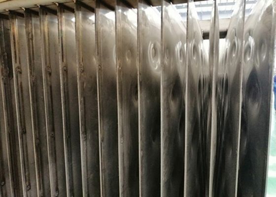 12x2m SS304 316L ডিম্পল প্লেট তাপ এক্সচেঞ্জার এমবসড elালাই বালিশ প্লেট সঙ্গে
