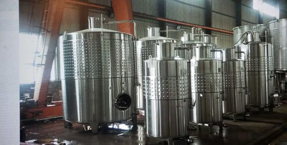 1500L ইথানল কুলিং ডিম্পল জ্যাকেটযুক্ত জাহাজ